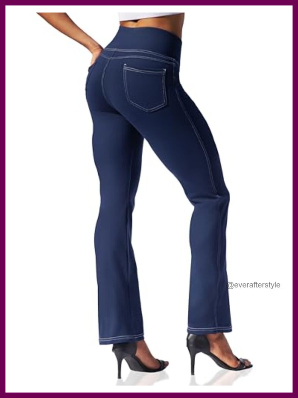 Flare Yoga Pants with 4 Pockets High Waist Bootcut Leggings